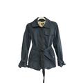 J. Crew Jackets & Coats | J Crew Trenchcoat Jacket Woman's Small Belted Button Up Navy Blue | Color: Blue | Size: 2