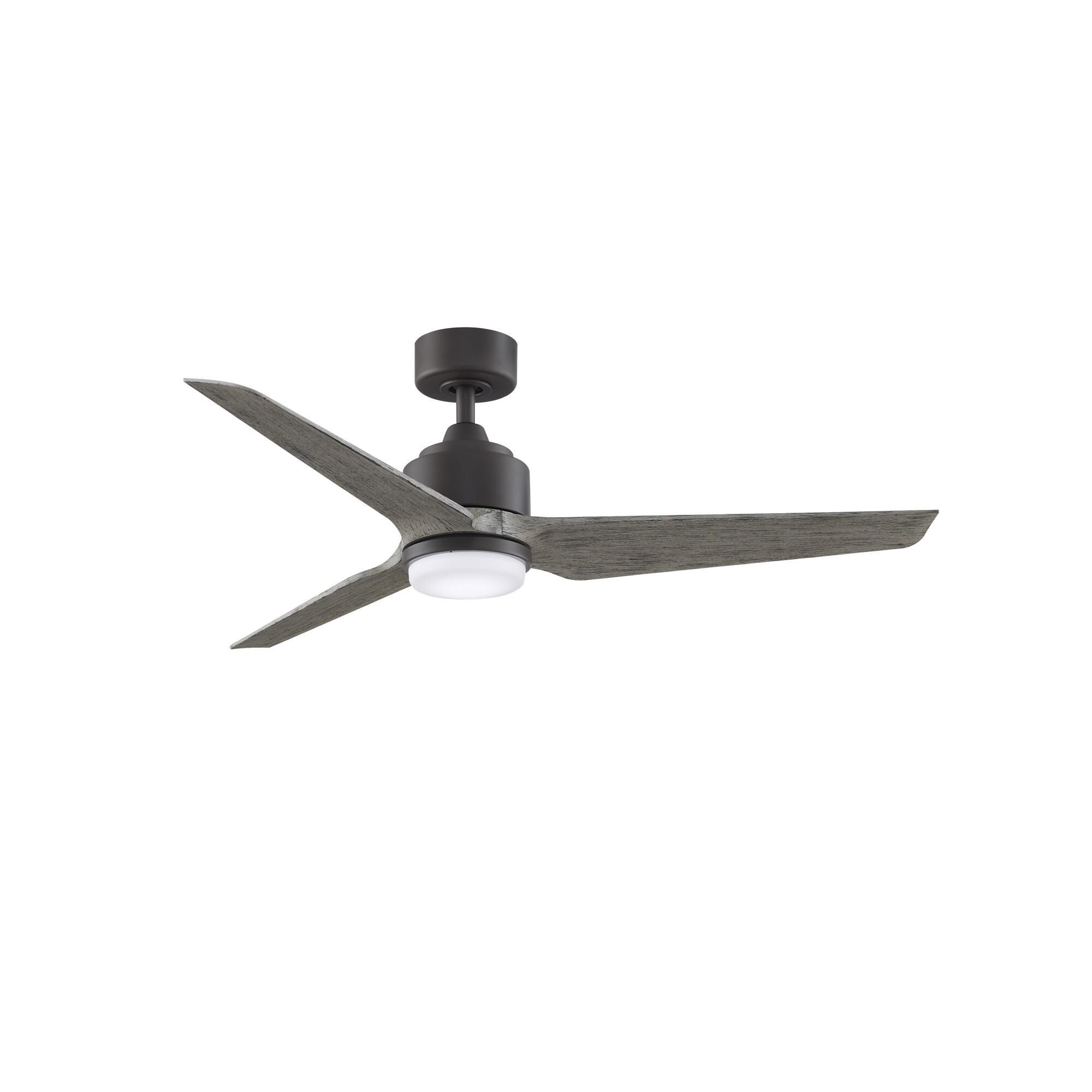 Fanimation Triaire Custom 52 Inch Ceiling Fan with Light Kit - FPD8514GRW-52WEW-LK