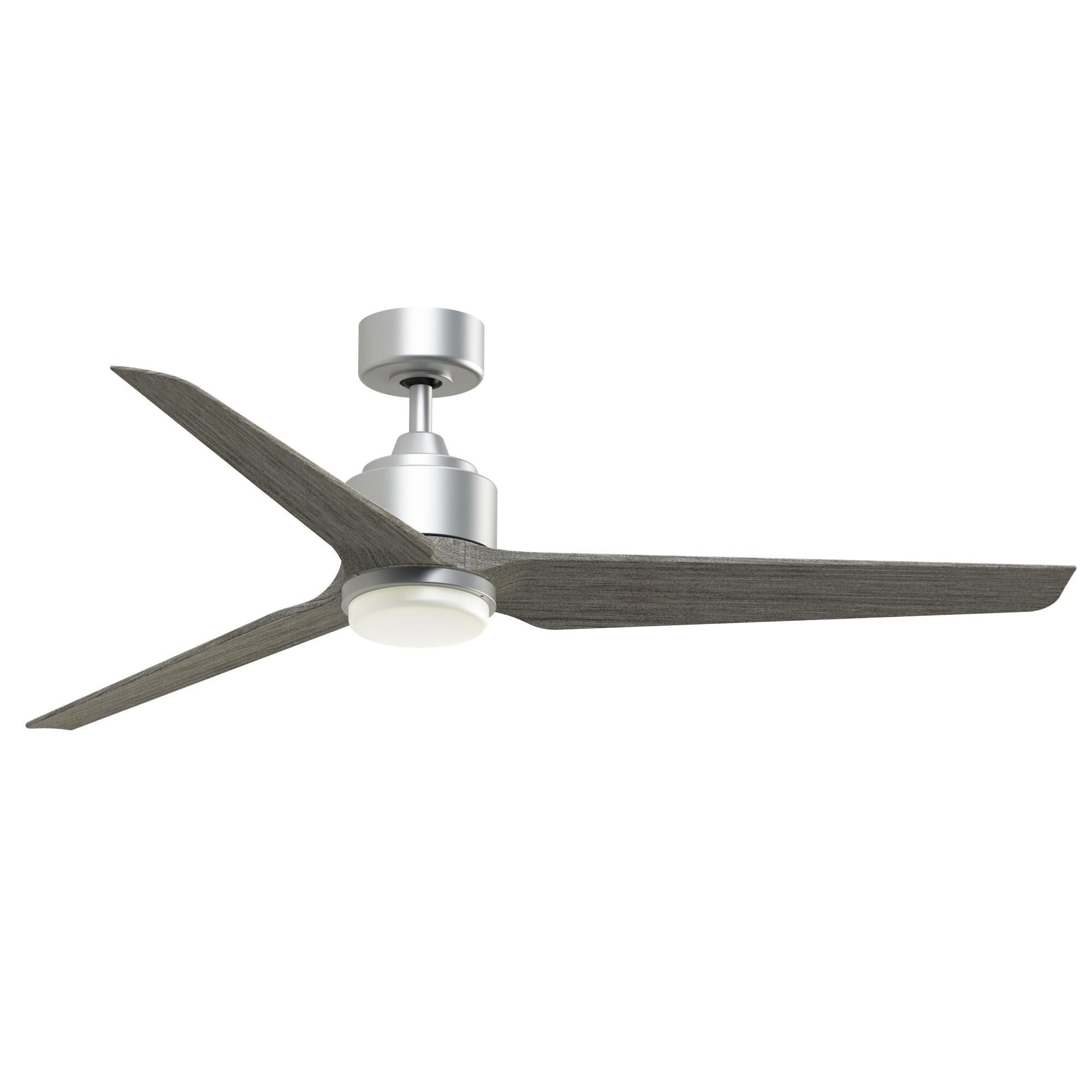 Fanimation Triaire Custom 60 Inch Ceiling Fan with Light Kit - FPD8514SLW-60WEW-LK