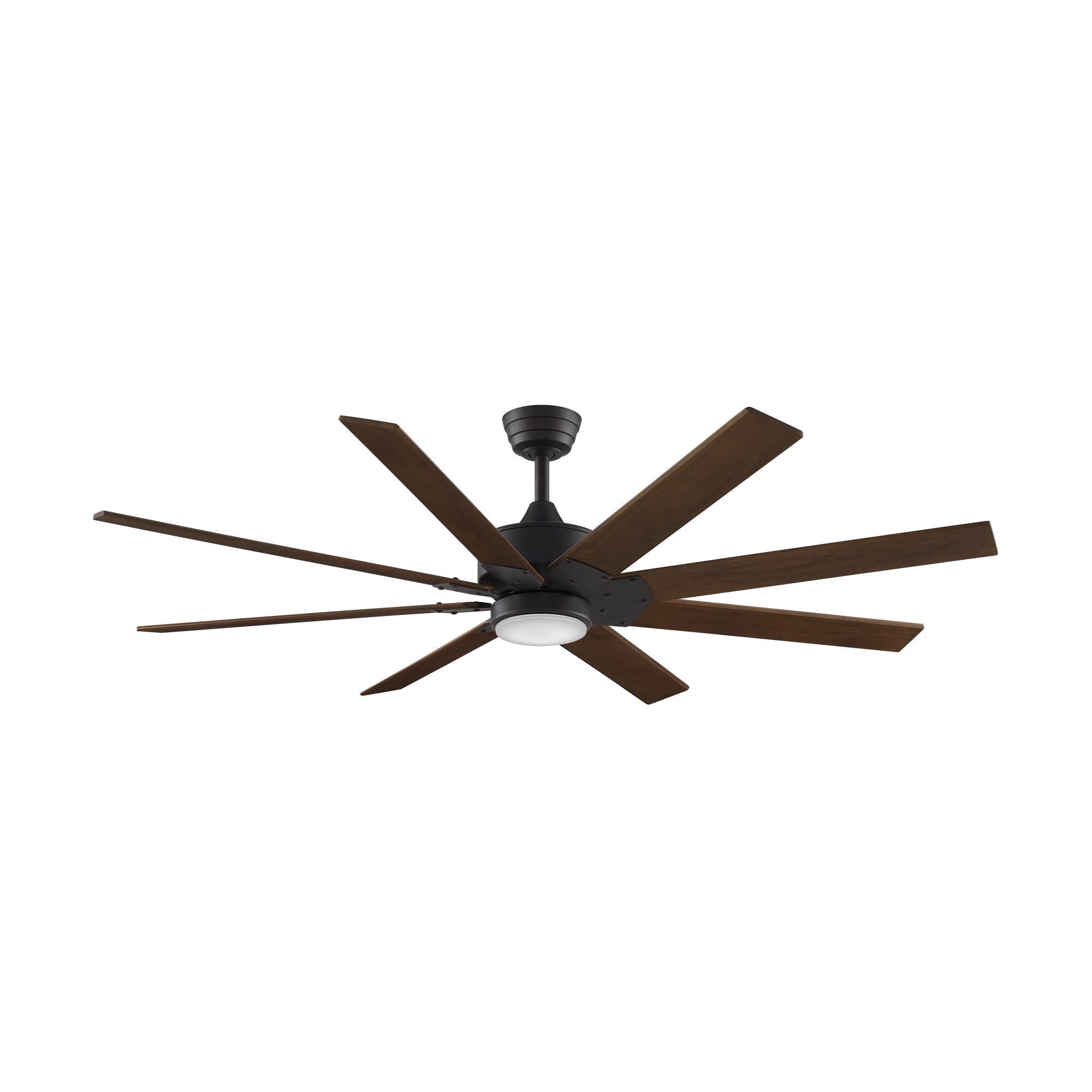 Fanimation Levon Custom 64 Inch Ceiling Fan with Light Kit - FPD7912BDZ-64DWA-LK