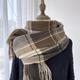 Vintage Plaid Large Scarves Classic Coldproof Tassel Shawl Imitation Cashmere Warm Scarf For Women Autumn & Winter Outdoor