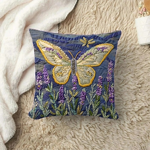 1 Stück Samt Kissenbezug, Bedruckt Einfach Brautkleider schlicht Quadratisch Traditionell Klassisch Image