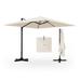 9.5 FT Patio Umbrella Cantilever Outdoor Square Offset Heavy Duty for Pool Deck