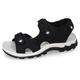 Sandale DOCKERS BY GERLI Gr. 40, schwarz Damen Schuhe Sandalen Trekking Sandale, Sommerschuh mit Klettverschluss