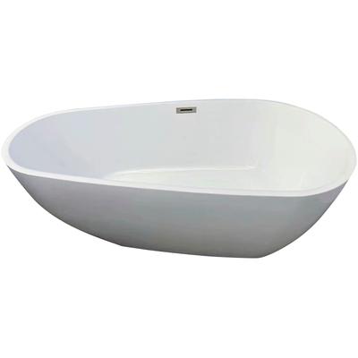 Badewanne SANOTECHNIK "Chicago", weiß, B:75cm H:58cm L:170cm, Acryl, Badewannen, Maße: 170x75x58cm