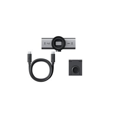Logitech MX Brio 705 for Business Webcam 8.5 MP 4096 x 2160 Pixel USB 3.2 Gen 1 (3.1 1) Aluminium, Schwarz