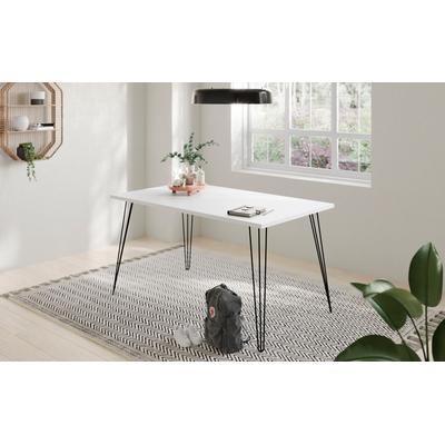 Ablagetisch SCHILDMEYER "Fynn", weiß (weiß, schwarz, weiß), B:120,0cm H:74,0cm T:80,0cm, Tische, Tischbeine aus Metall Image