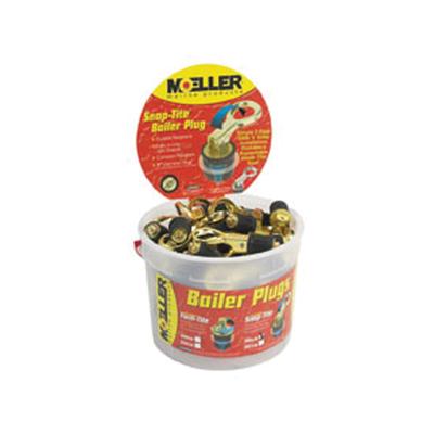 Moeller Snap Tite Brass Bailer Plug 1in 50 Piece Bucket 029000-50