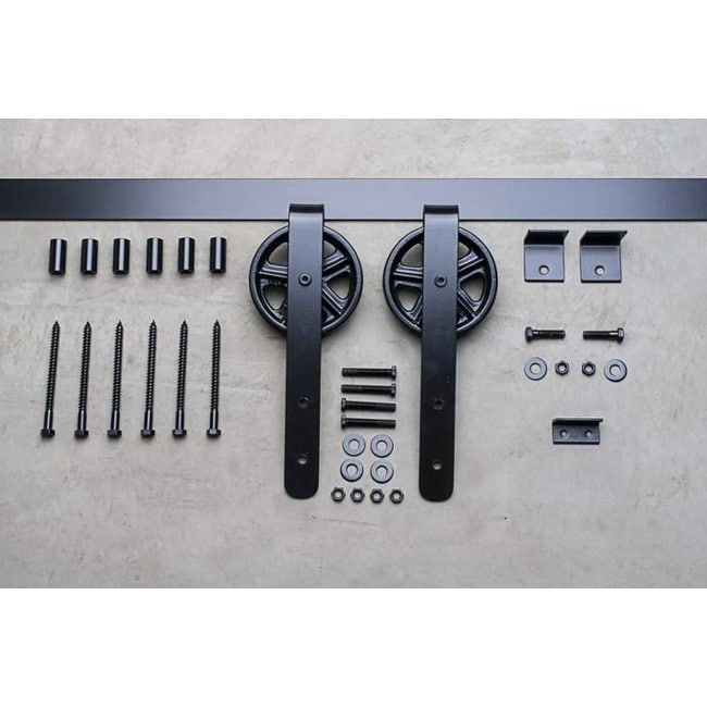Delaney 5000 Series 96 Inch Wagon Wheel Barn Door Hardware