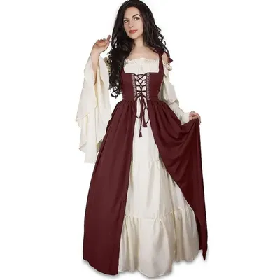 Cosplay Damen Mittelalter Renaissance Kostüm Cosplay Über Anzug Kleid Weste Victoria Prinzessin Image