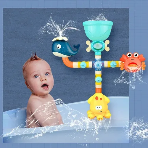 Baby Bad Spielzeug Wasserspiel Giraffe Krabben Modell Wasserhahn Dusche spielen Wassers pray