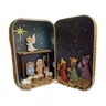 Set di scatole per presepe natalizio decorazione per presepe da tavolo Figurine in resina Figurine
