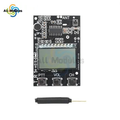 FM Walkie Talkie Platine Transceiver All-in-One Modul FM Sender Empfänger Modul 7 Frequenz 27-480 Image