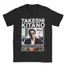 Takeshi Kitano T-Shirt per uomo novità T-Shirt in puro cotone girocollo manica corta T-Shirt stampa