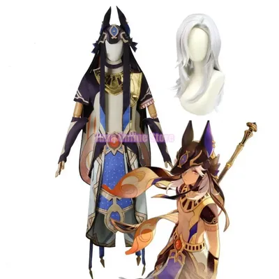 Anime Genshin Impact Cyno Cosplay Kostüm Spiel Halloween Party Outfit Kleidung Image