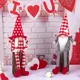 Q1JB – Figurines de Gnomes suédoises pour la saint-valentin cœur assis sans visage décoration de