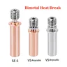 CR6 SE Bimetal Throat V5 Titane Alliage Cuivre Heatbreak CR-6 SE V5 Bi-Metal Heat Break Pour