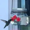 Mangiatoia per uccelli in plastica per mangiatoia per uccelli da appendere all'aperto mangiatoia per
