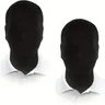 Maschera integrale da 2 pezzi maschera mascherata senza volto maschera facciale nera per adulti