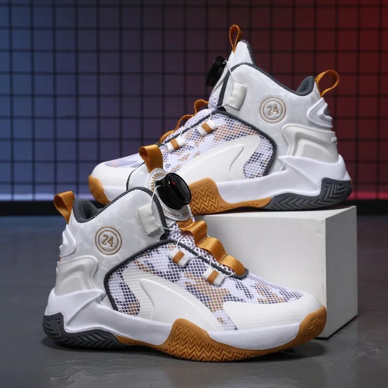 Chaussures de basket-ball pour enfants, baskets pour garçons, chaussures de sport antidérapantes pour enfants, chaussures de basket-ball pour enfants, chaussures de sport pour enfants en plein air