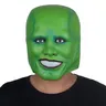 The Mask Funny Green Latex Mask Jim Carrey Movie Cosplay copricapo Halloween Superhero Fancy Dress