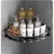 Étagère de salle de bain en alliage d'aluminium, support de shampoing, organisateur de rangement de maquillage, étagère de douche, accessoires de salle de bains, étagère d'angle murale sans perceuse