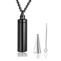 3 colori supporto in acciaio inossidabile cilindro ceneri urna pendente cremazione commemorativo ricordo collana gioielli Dropship