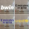 2019-2024 Soccer Club Team Kit Chest Sponsor Patch maglie da calcio Front and back sponsor logo