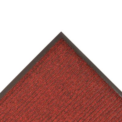NoTrax 109S0048RB Brush Step Entrance Scraper Floor Mat, 4' x 8', 3/8" Thick, Red
