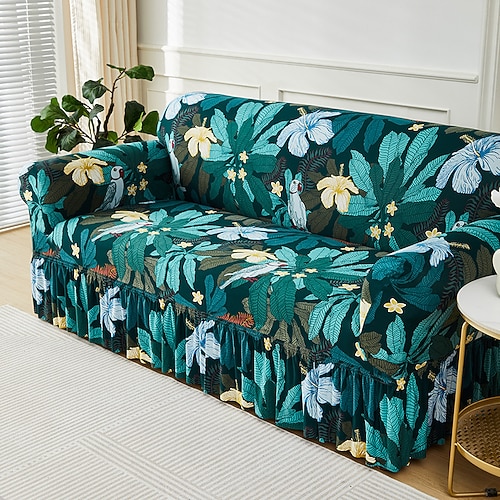 elastischer Sofabezug Vollbezug Sofabezug im nordischen Stil rutschfester Sofabezug aus Stoffrock Image