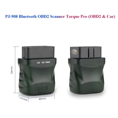 Car Monitor PJ-908 Bluetooth OBD2 Scanner Torque Pro for Ossuret Brand Store Stereo Navigation
