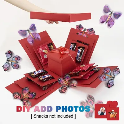 Creative Holiday Gift Explosion Box DIY Valentines Day Surprise Explosion Handmade With Magic Flying