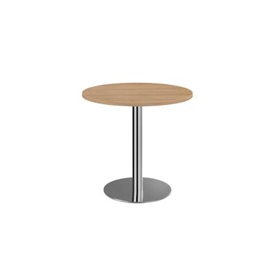 Lüllmann Säulentisch - rund - 750 x Ø 1000 mm - chrom/nussbaum 338534 Image