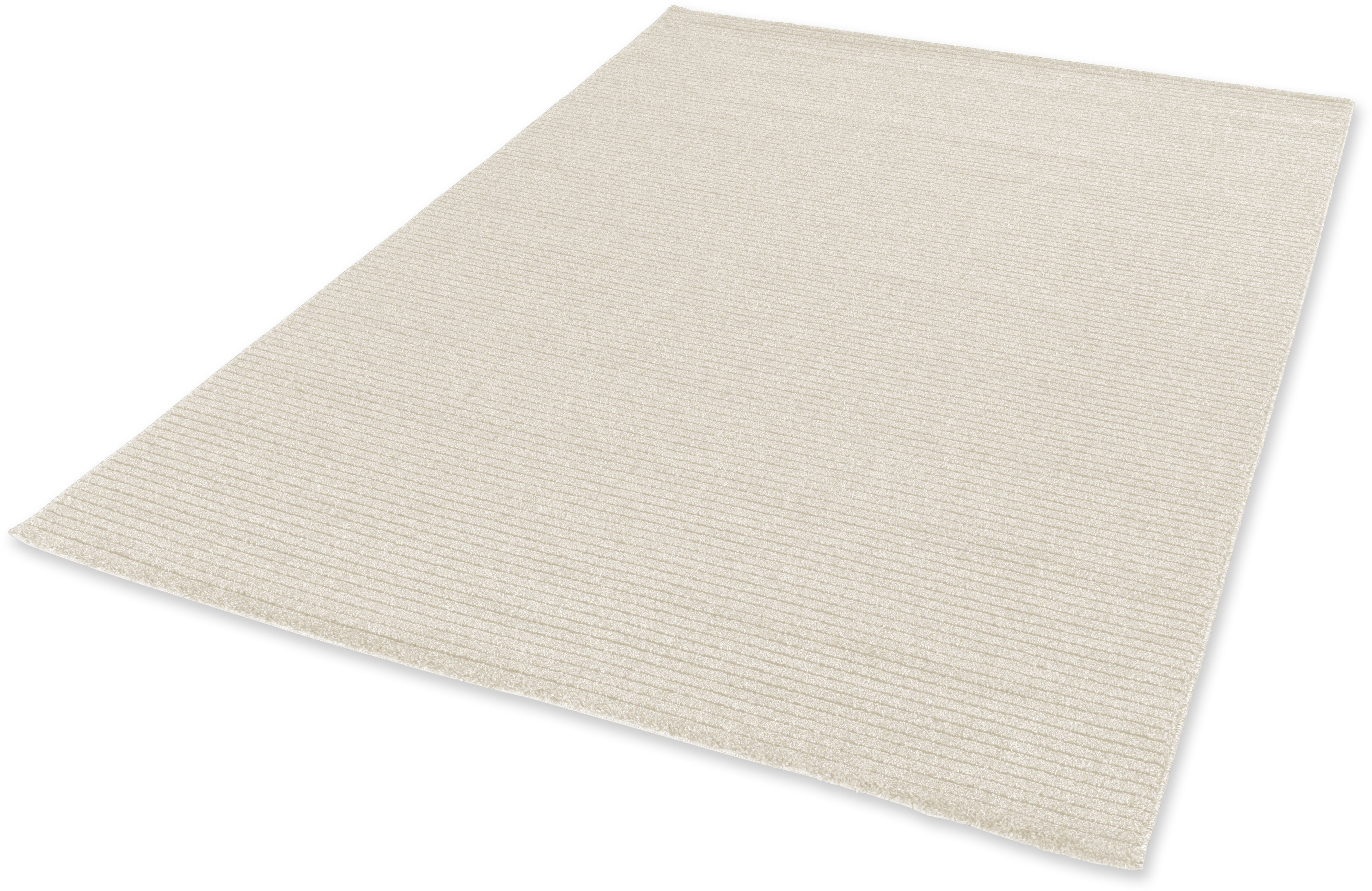 Teppich "Pure 6317-241", beige (creme), B:133cm H:22mm L:190cm, Kunstfaser, SCHÖNER WOHNEN-KOLLEKTION, Teppiche, Kurzflor, Hoch Tief Struktur, Wohnzimmer, Schöner Wohnen Kollektion Image