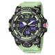 Men's Watches Sports Outdoor Waterproof Military Watch Analog Digital Sport Watch Electronic Tactical Army Watches for Men Date Multi Function LED Alarm Stopwatch,Fluorescent Green