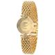 Jowissa Facet Strass Women's Quartz Watch with Gold Dial Analogue Display and Gold Stainless Steel Bracelet J5.010.S