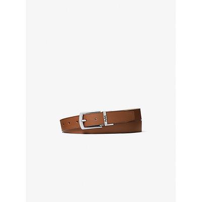 Michael Kors Reversible Pebbled Leather Belt Brown One Size