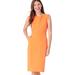 J. Crew Dresses | Nwot J. Crew Neon Orange Resume Cap Sleeve Sheath Dress | Color: Orange | Size: 6