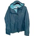 Columbia Jackets & Coats | Columbia Omni Shield Jacket Womens Plus Size Hooded Rain Coat Full Zip Green | Color: Blue/Green | Size: 3x