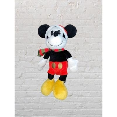 Disney Toys | Disney Just Play Mickey Mouse 8” Christmas Holiday Collectible Plush | Color: Black/Red | Size: Osbb