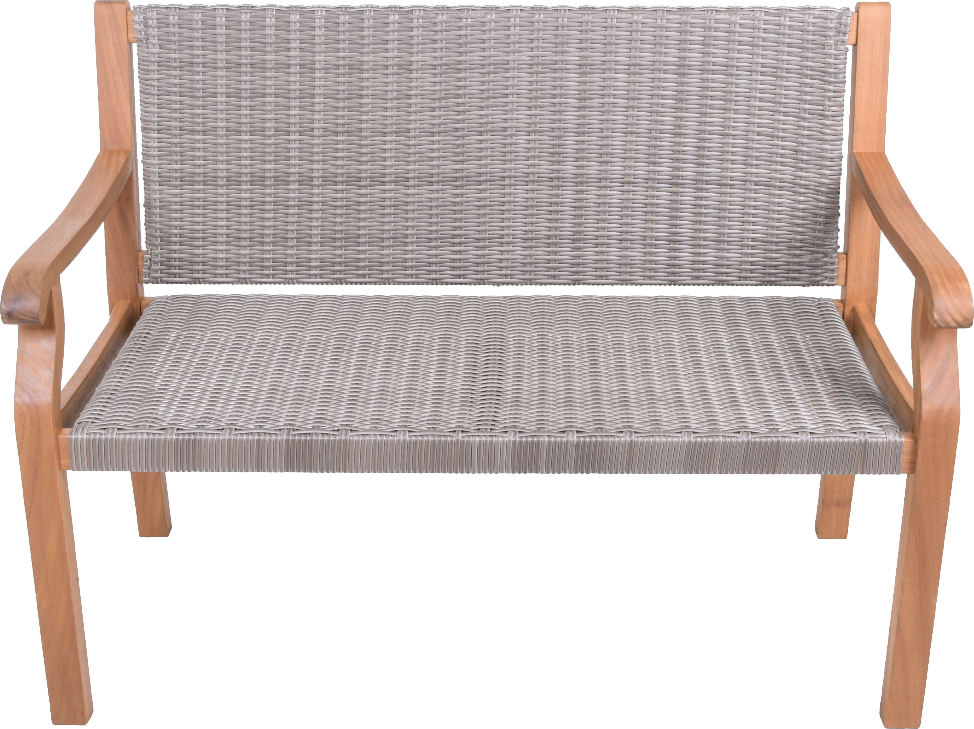 Gartenbank GARDEN PLEASURE "Bank ROSARIO", grau (grau, braun), B:60cm H:90cm T:120cm, FSC-zertifiziertes Massivholz, Sitzbänke, Gartenbank, BxTxH: 60x120x90 cm