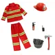 Kinder Feuerwehr leute Kostüme Feuer profession elle Kleidung Werkzeug Hut Junge Halloween Cosplay