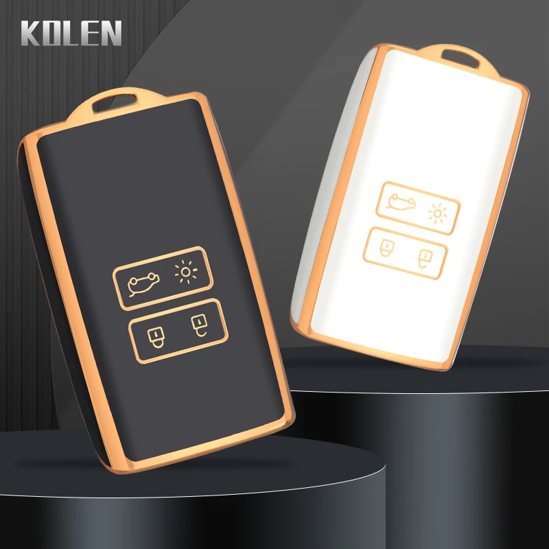 TPU Auto Remote Key Case Cover Anhänger für Renault Koleos Kadjar Clio Captur Megane Talisman Espace Zoe szenische 4 Arkana Dacia Sandero Image