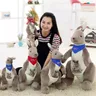 50cm canguro peluche grigio canguro peluche con sciarpa-Huggable Soft Animal Toy bambole Creative