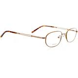 Optical Eyewear - Rectangle Shape Titanium Full Rim Frame - Prescription Eyeglasses RX Copper Brown