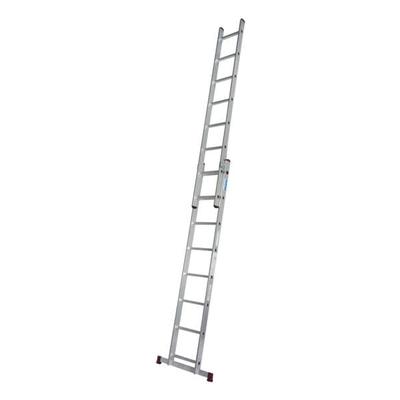 Krause Sprossen-Schiebeleiter »CORDA« 2x 8 Sprossen grau, 225 cm