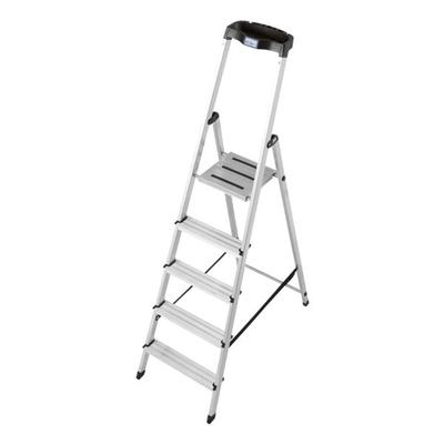 Krause Stehleiter »MONTO Safety« 5 Stufen silber, 180 cm