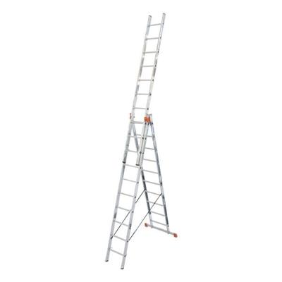 Krause Vielzweckleiter »MONTO Tribilo« 3x 10 Sprossen silber, 300 cm