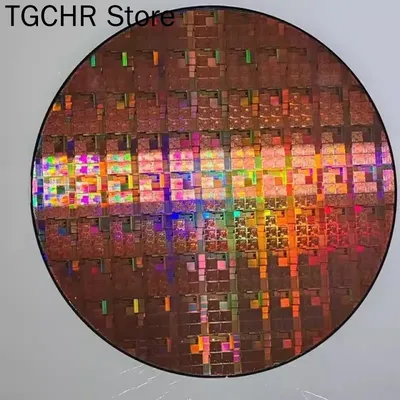 12 8 inch CPU Wafer Science and Technology Pendulum Piece Birthday Gift Photoetching Circuit Chip
