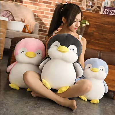 30-55cm Soft Fat Penguin Plush Toys Stuffed Cartoon Animal Doll Fashion Toy for Kids Baby Lovely